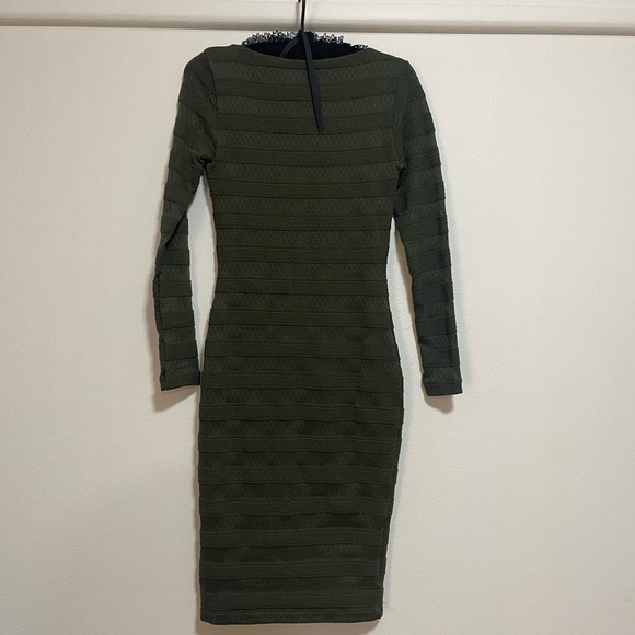 Kookaï Olive green dress - size 1 (approximately size 8) - Picture 4 of 4
